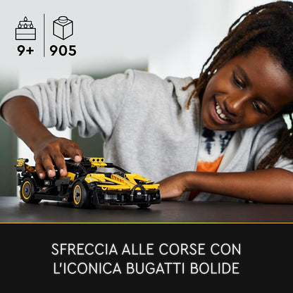 LEGO Technic Bugatti Bolide Racing Car Model Building Set, Race Engineering Toys, Collectible Iconic Sports Vehicle Construction Kit for 9 Plus Year Old Kids, Boys & Girls 42151