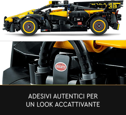 LEGO Technic Bugatti Bolide Racing Car Model Building Set, Race Engineering Toys, Collectible Iconic Sports Vehicle Construction Kit for 9 Plus Year Old Kids, Boys & Girls 42151