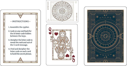 Bicycle Cypher Playing Cards - 1 Deck, Air Cushion Finish, Professional, Superb Handling & Durability, Great Gift For Card Collectors