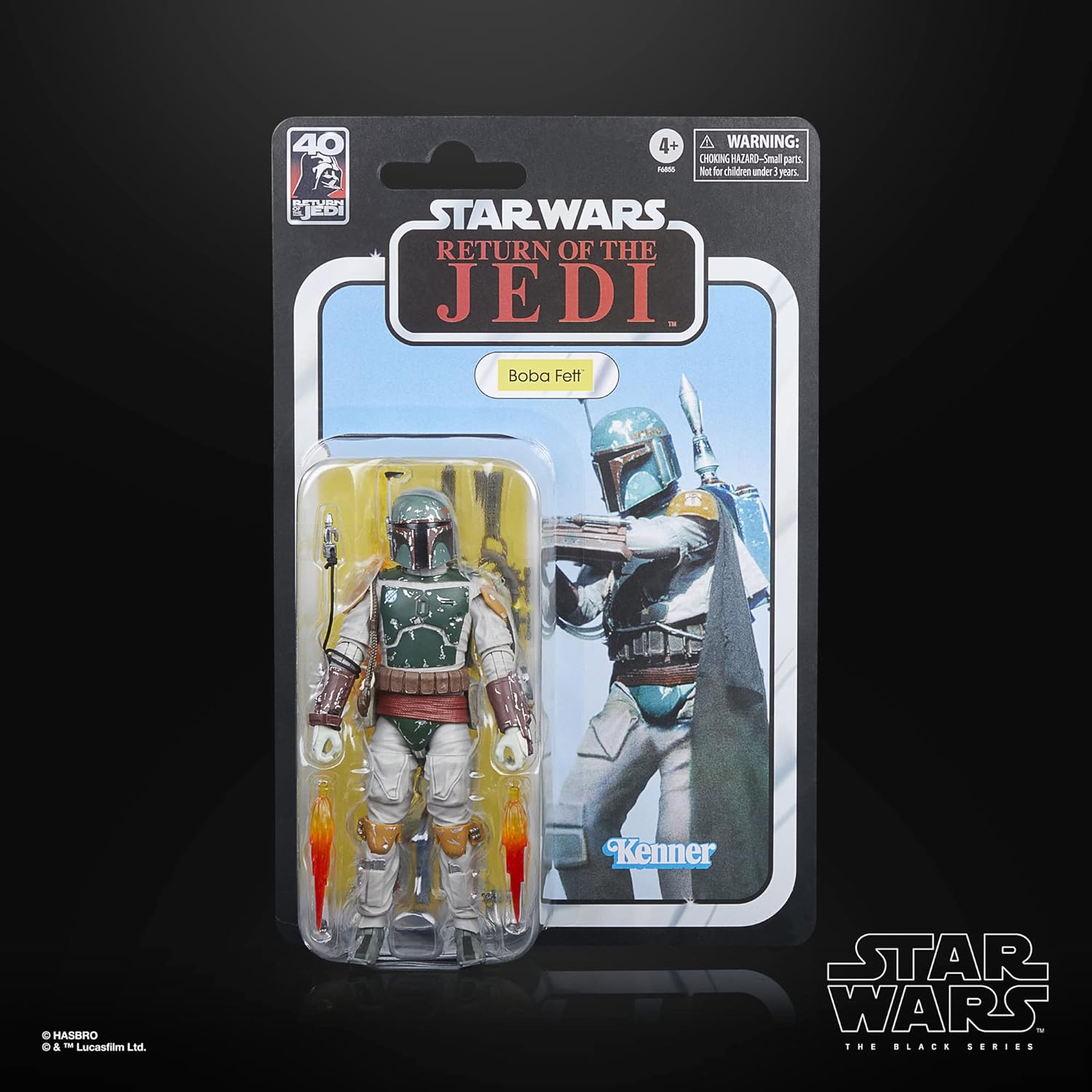 Star Wars Hasbro Wars The Black Series Boba Fett, 40th Anniversary Wars: Return of Jedi 15 CM Action Figures, Multicolor