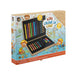 Kids Houten Kleurkoffer, 33dlg.