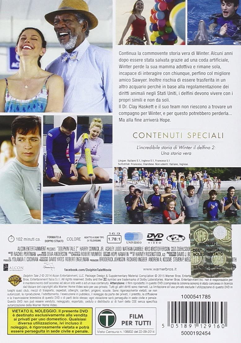 l'incredibile storia di winter il delfino 2 dvd Italian Import