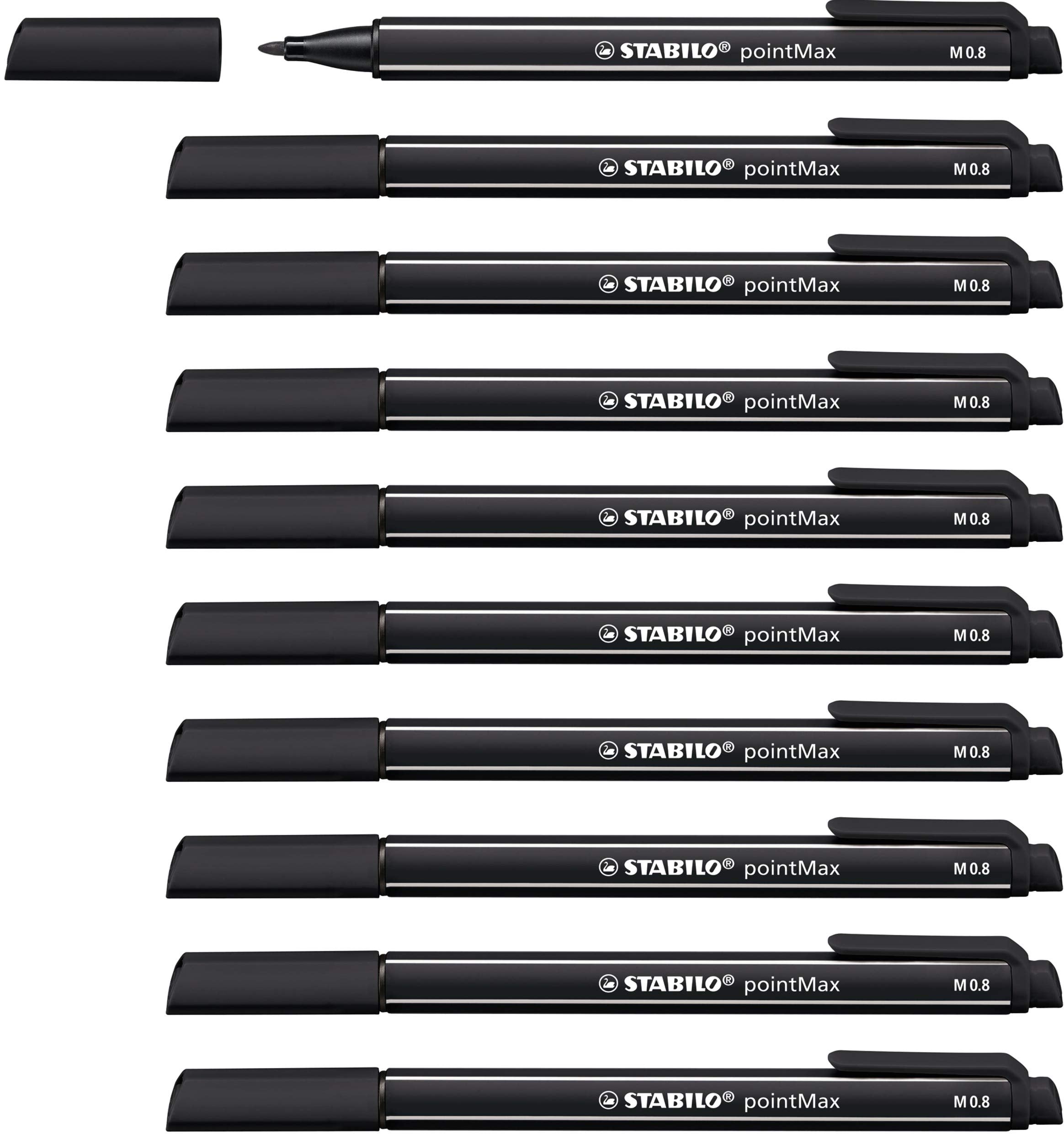 Nylon Tip Writing Pen - STABILO pointMax - Box of 10
