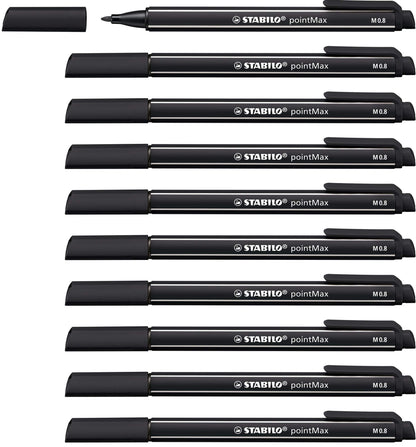 Nylon Tip Writing Pen - STABILO pointMax - Box of 10