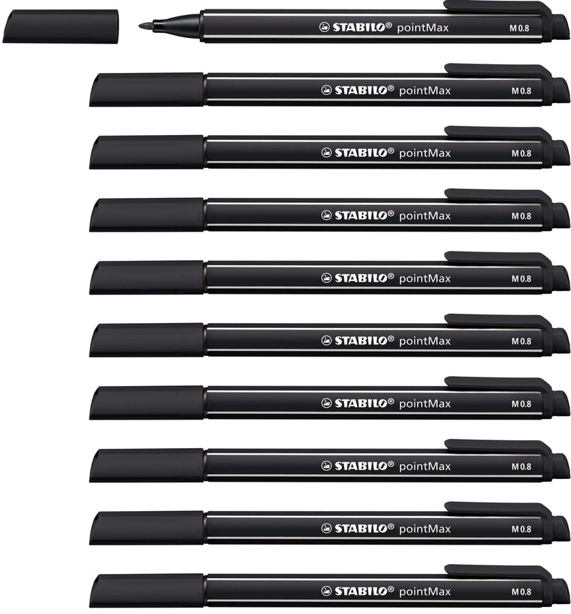Nylon Tip Writing Pen - STABILO pointMax - Box of 10