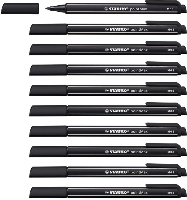 Nylon Tip Writing Pen - STABILO pointMax - Box of 10