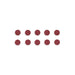 Bi-Office IM130509 30 mm Round Magnet - Red (Pack of 10