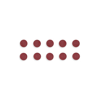 Bi-Office IM130509 30 mm Round Magnet - Red (Pack of 10