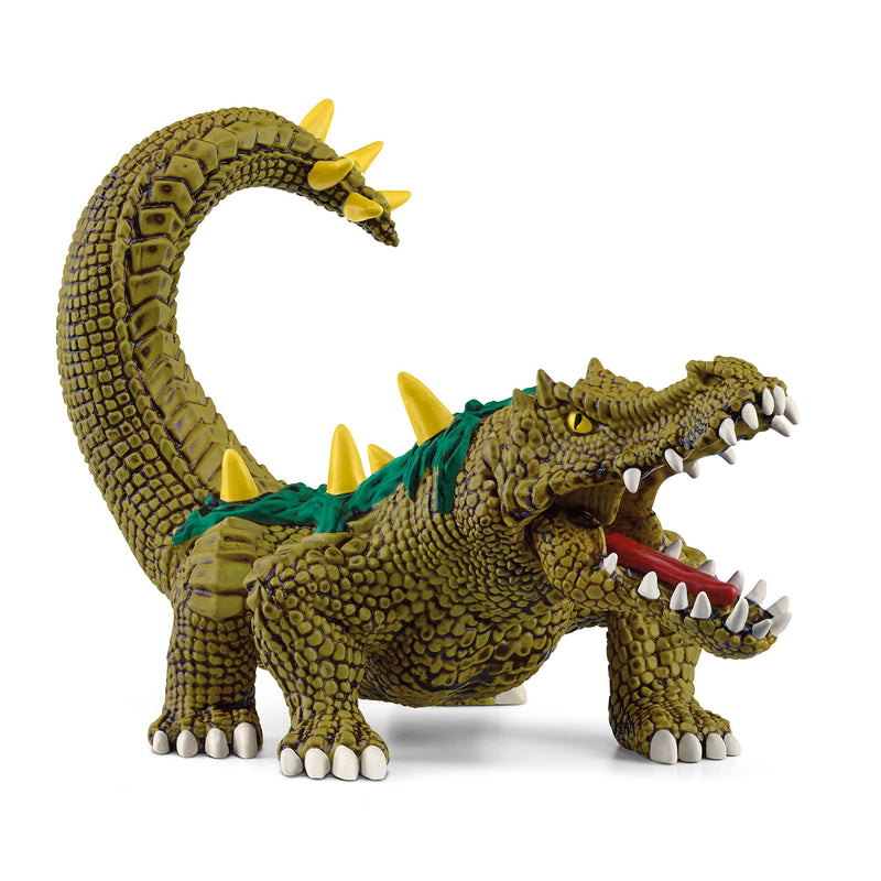 schleich ELDRADOR CREATURES 70155 Mythischer Sumpfmonster Alligator, Realistisches Monster Krokodil mit Grünen Schuppen und Scharfen Zähnen, Robuste Figuren Actionfiguren ab 7
