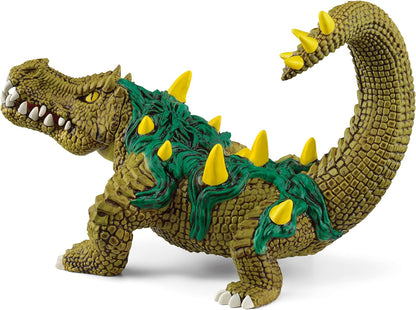 schleich ELDRADOR CREATURES 70155 Mythischer Sumpfmonster Alligator, Realistisches Monster Krokodil mit Grünen Schuppen und Scharfen Zähnen, Robuste Figuren Actionfiguren ab 7