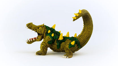 schleich ELDRADOR CREATURES 70155 Mythischer Sumpfmonster Alligator, Realistisches Monster Krokodil mit Grünen Schuppen und Scharfen Zähnen, Robuste Figuren Actionfiguren ab 7