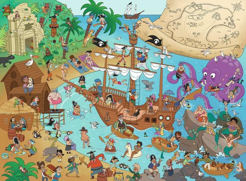 Ravensburger Children's Puzzle The Pirate Bay 150 Pieces Puzzle for Children