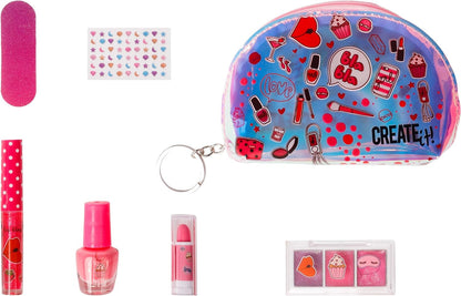 Create It! - 84510 - Set de maquillaje para niñas - Con bolsa de maquillaje brillante