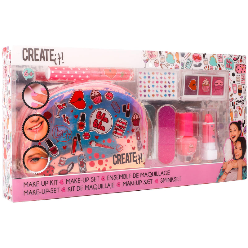 Create It! - 84510 - Set de maquillaje para niñas - Con bolsa de maquillaje brillante