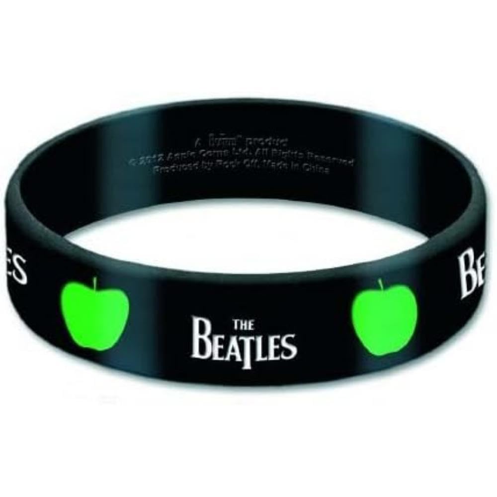Beatles (The): Drop T & Apple (Braccialetto Gomma)