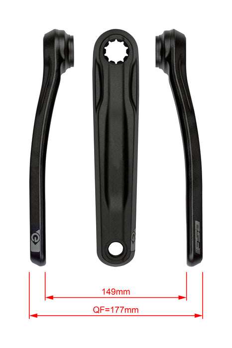 FSA Ebike Chainset CK-762 ISIS 27.0mm Black (165mm)