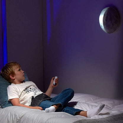 Uncle Milton | Moon In My Room Light | Glowing Moon Light, Night light, Bedroom Wall Light | Basic Fun 05102 -Packaging may vary