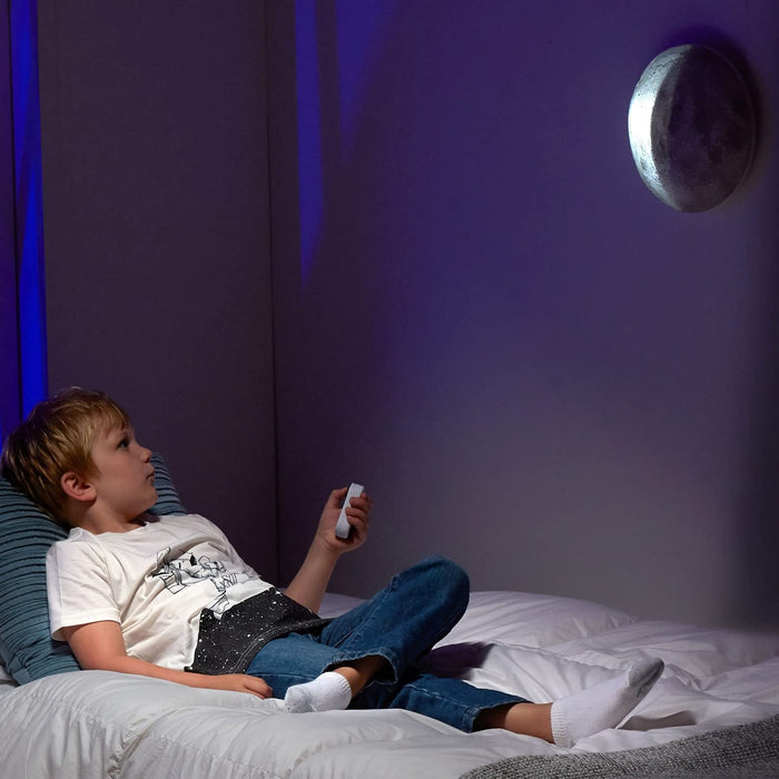 Uncle Milton | Moon In My Room Light | Glowing Moon Light, Night light, Bedroom Wall Light | Basic Fun 05102 -Packaging may vary