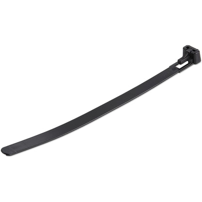 StarTech.com 6"(15cm) Reusable Cable Ties - 1/4"(7mm) wide, 1-3/8"(35mm) Bundle Dia. 50lb(22kg) Tensile Strength, Releasable Nylon Ties, Indoor/Outdoor, 94V-2/UL Listed, 100 Pack