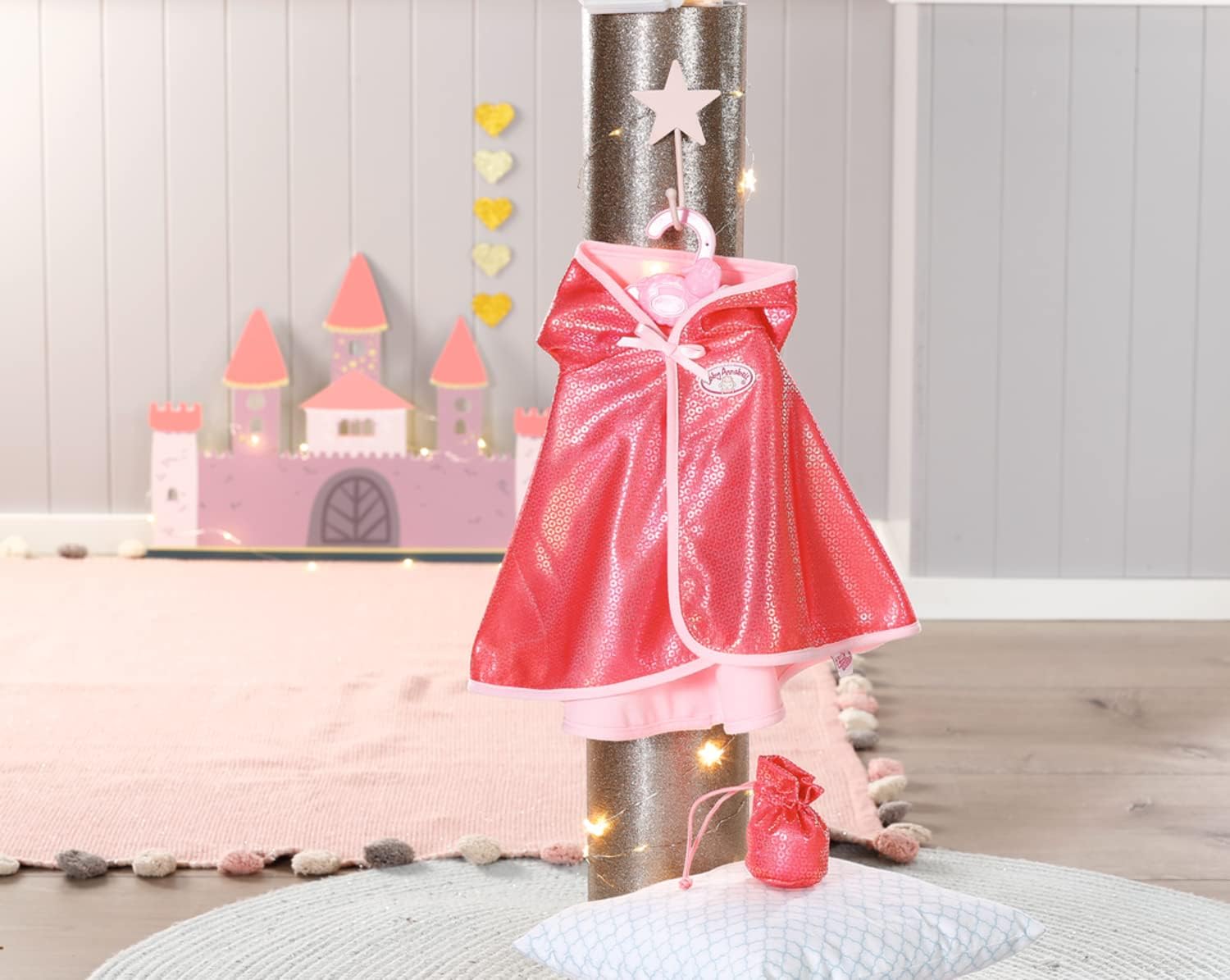 Baby Annabell Little Sweet Cape 706503 706503-For Toddler Sized 36cm-Includes Doll, Bag, and Hanger-Suitable from 1 Year, Multi