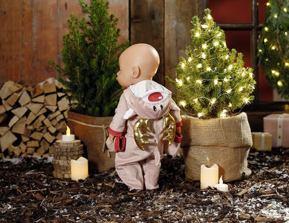 BABY born Rentier Onesie, Rentier-Kostüm für 43 cm Puppen, Einteiler mit Rentiergeweih und Handschuhen, 831700 Zapf Creation