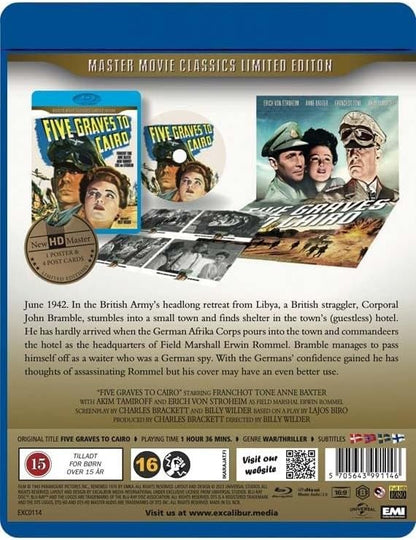 Five Graves to Cairo/Movies/Limited Edition/BLU-Ray Brand