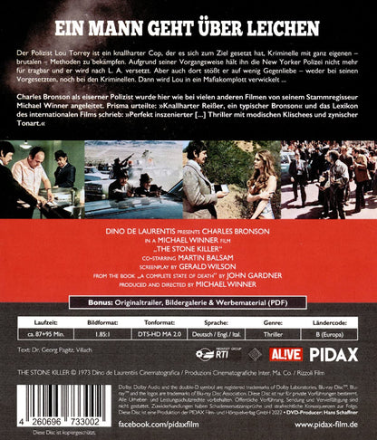 Ein Mann geht über Leichen (L'assassino di pietra) - EXTENDED EDITION / Kinofassung & Extended Cut des Thrillers mit Charles Bronson (Pidax Film-Klassiker)