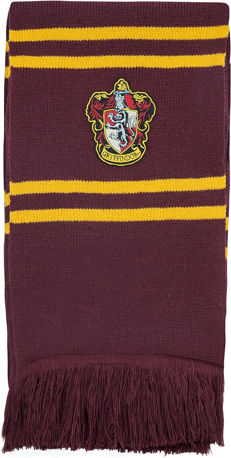 Cinereplicas Harry Potter Scarf - Deluxe Edition - 98" - Official - Ultra Soft Knitted Fabric Red and Yellow