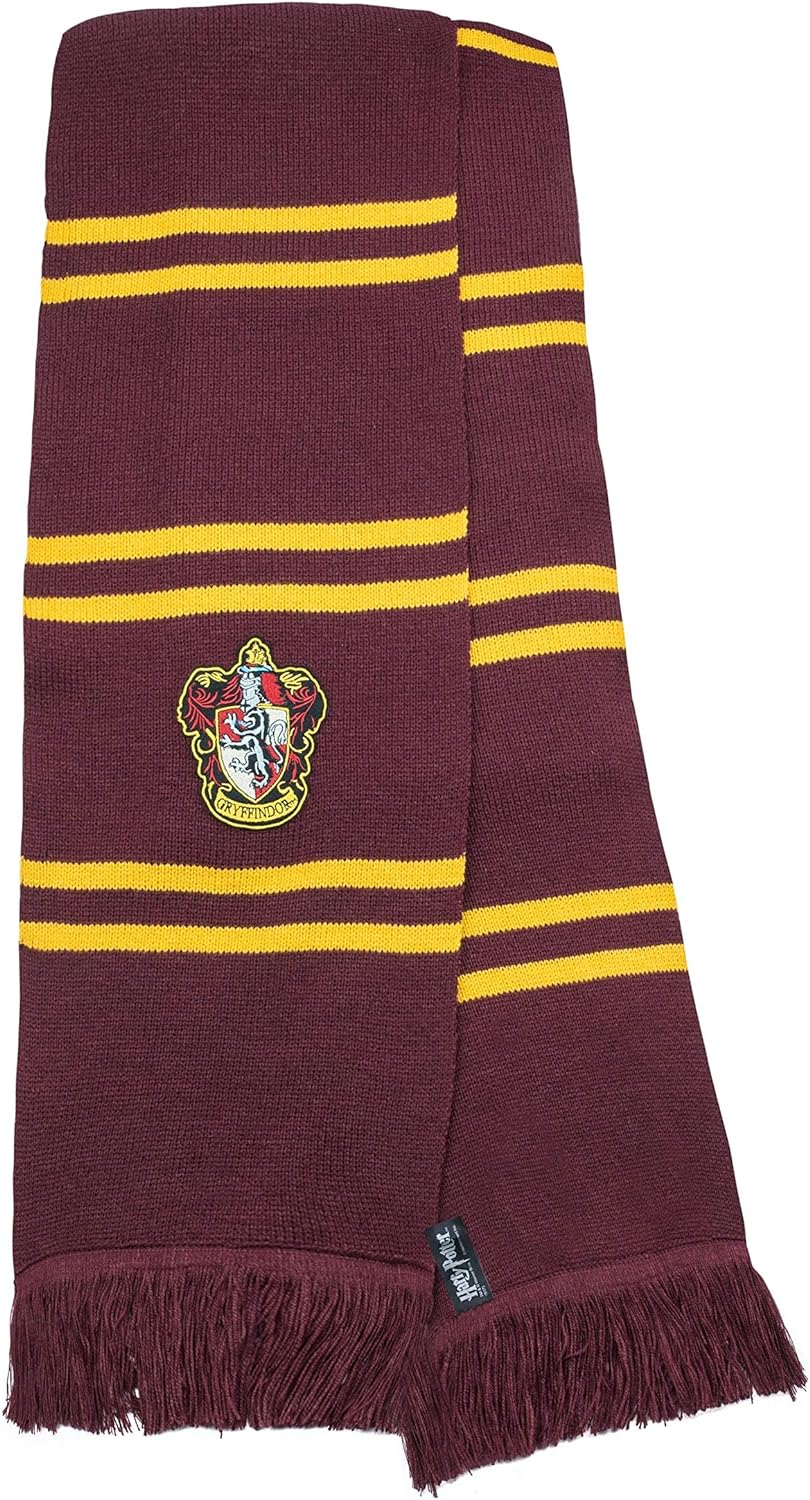 Cinereplicas Harry Potter Scarf - Deluxe Edition - 98" - Official - Ultra Soft Knitted Fabric Red and Yellow
