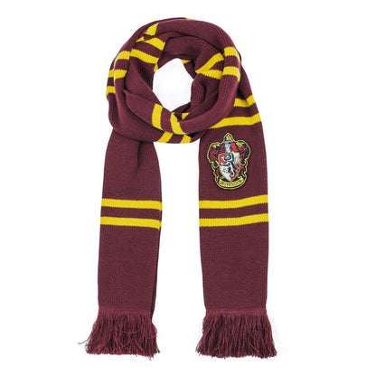 Cinereplicas Harry Potter Scarf - Deluxe Edition - 98" - Official - Ultra Soft Knitted Fabric Red and Yellow