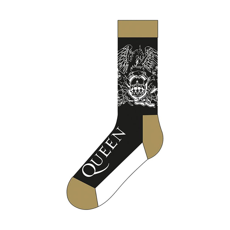 Queen: Rock Off - Ankle Socks: Rock Off - Crest & Logo (Calzini Unisex Uk Size 7 - 11)
