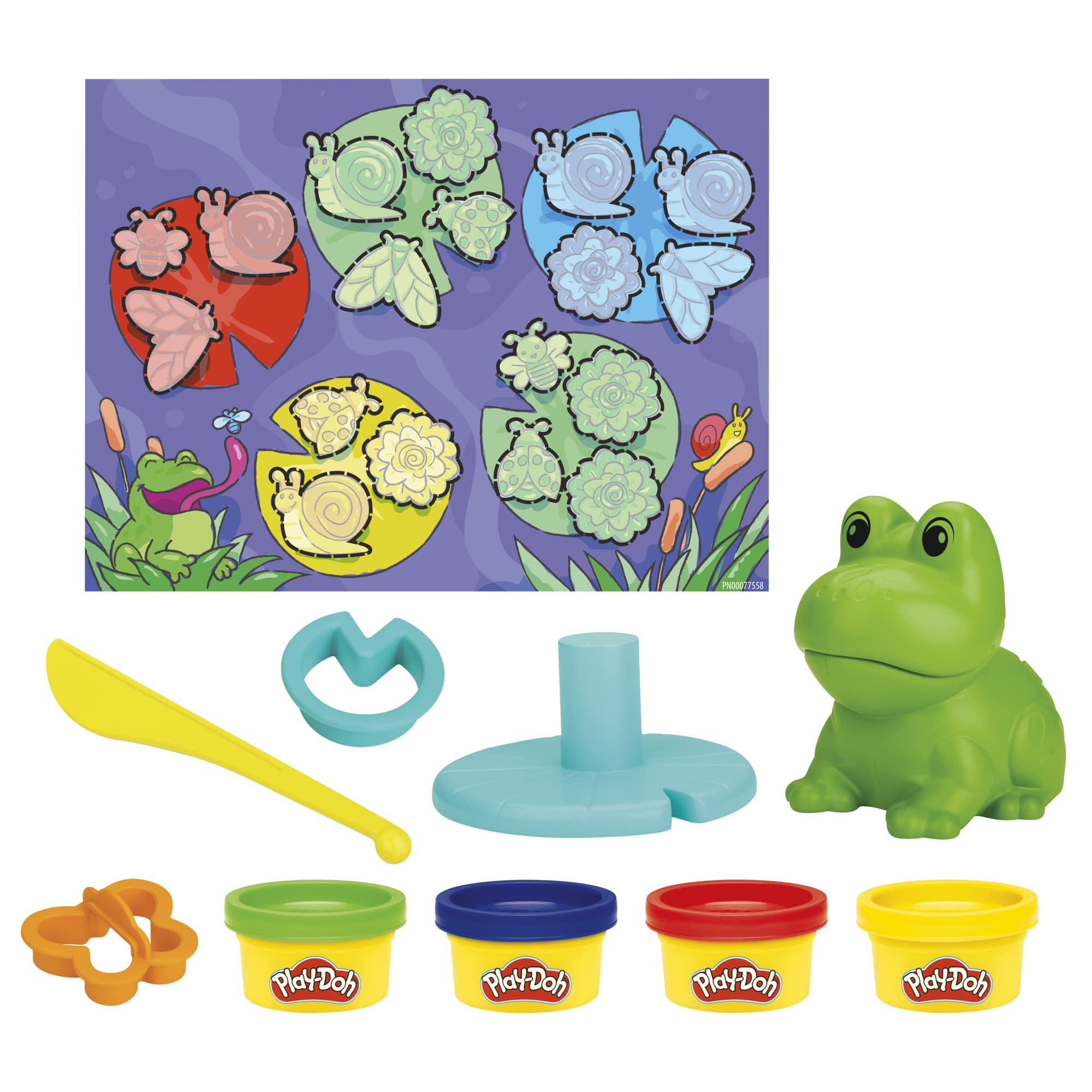 Play-Doh Frog ‘n Colors Starter Set, 4 Cans, Preschool Toys, 0.24 kilograms (F6926