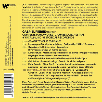 Pierne: Complete Piano Works, Chamber, Orchestral & Vocal Music, Historical Recordings…