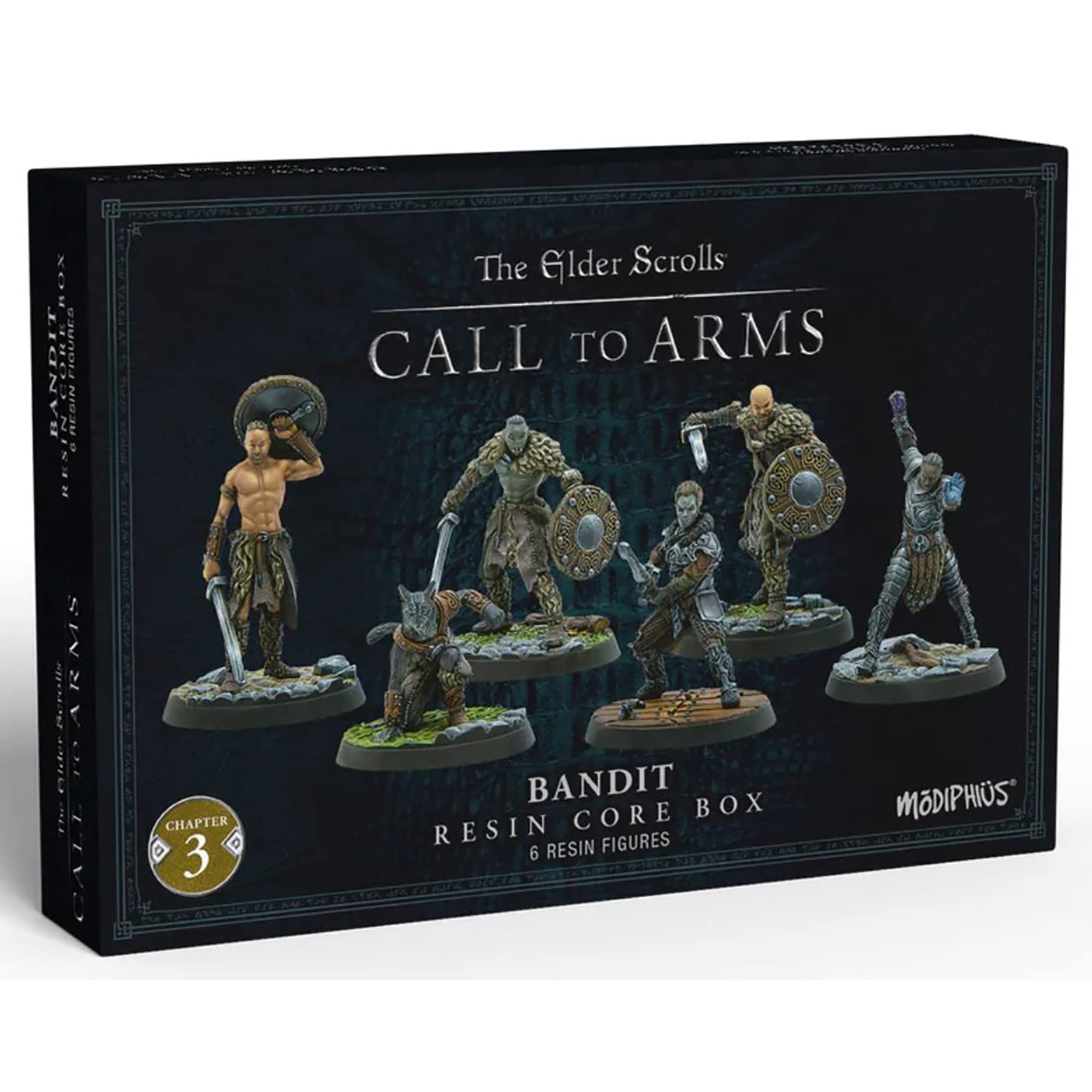 Modiphius Entertainment The Elder Scrolls: Call to Arms - Bandit Core Set - 6 Unpainted Resin Figures