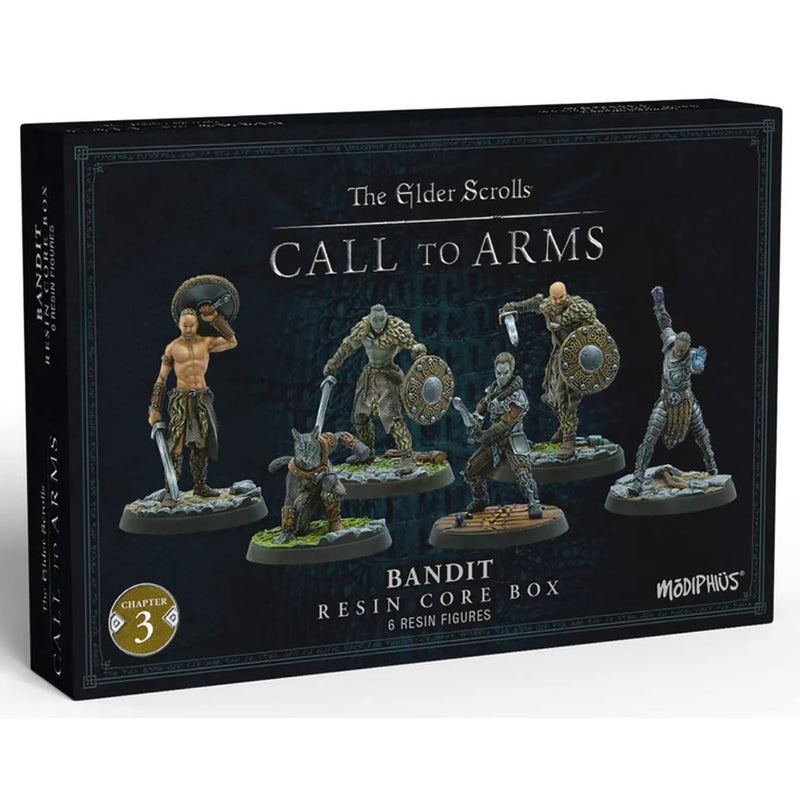 Modiphius Entertainment The Elder Scrolls: Call to Arms - Bandit Core Set - 6 Unpainted Resin Figures