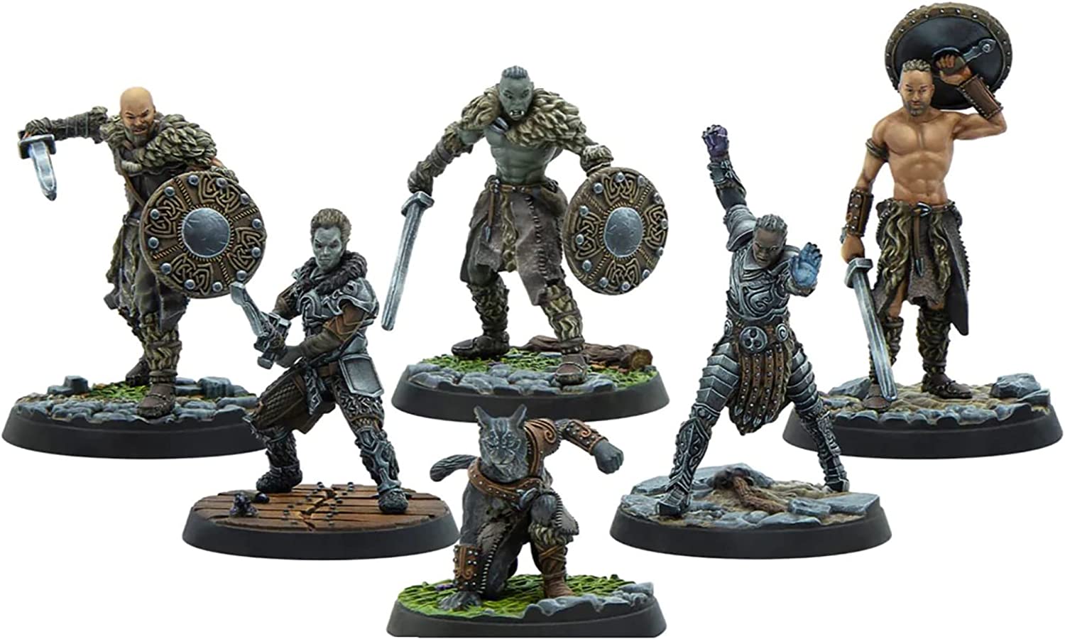 Modiphius Entertainment The Elder Scrolls: Call to Arms - Bandit Core Set - 6 Unpainted Resin Figures