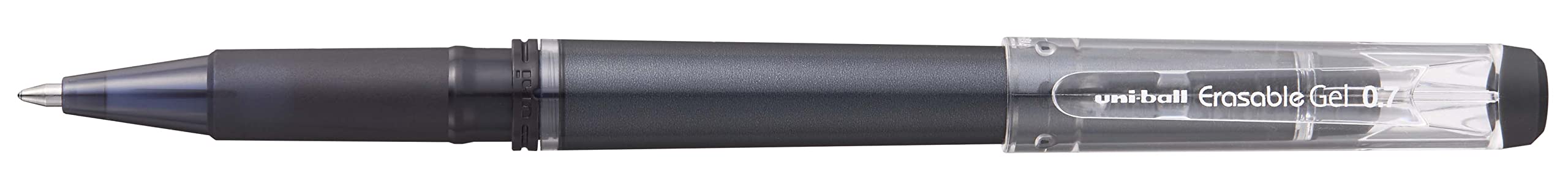 uni-ball UF-222-07 Erasable Rollerball Gel Pens. Premium 0.7mm Ballpoint Tip for Super Smooth Writing, Drawing & Colouring. Pack of 12 Black