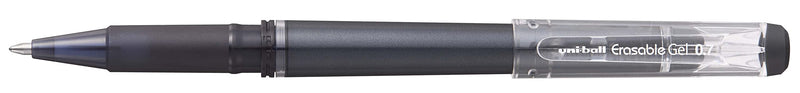 uni-ball UF-222-07 Erasable Rollerball Gel Pens. Premium 0.7mm Ballpoint Tip for Super Smooth Writing, Drawing & Colouring. Pack of 12 Black