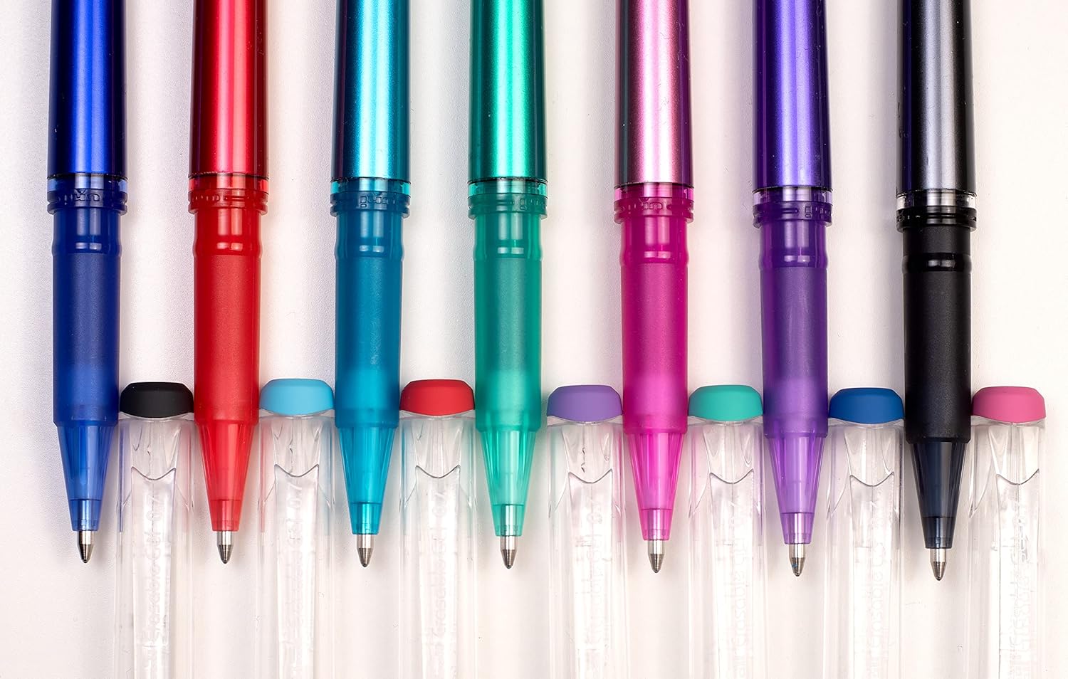 uni-ball UF-222-07 Erasable Rollerball Gel Pens. Premium 0.7mm Ballpoint Tip for Super Smooth Writing, Drawing & Colouring.. Pack of 12