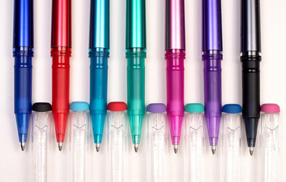 uni-ball UF-222-07 Erasable Rollerball Gel Pens. Premium 0.7mm Ballpoint Tip for Super Smooth Writing, Drawing & Colouring.. Pack of 12