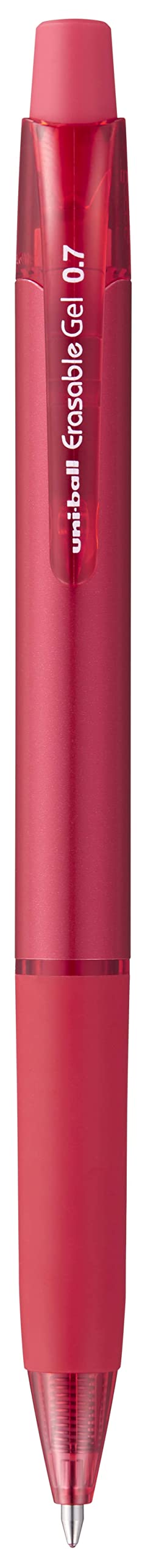 uni-ball URN-181-07 Erasable Rollerball Gel Pens. Premium 0.7mm Ballpoint Tip for Super Smooth Writing, Drawing & Colouring. Easy-Retract Eraser for Secure and Stable Rubbing Out. Pack of 12 Red