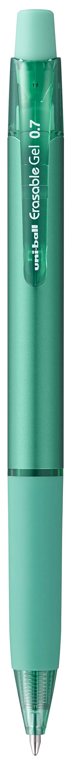 uni-ball URN-181-07 Erasable Rollerball Gel Pens. Premium 0.7mm Ballpoint Tip for Super Smooth Writing, Drawing & Colouring. Easy-Retract Eraser for Secure and Stable Rubbing Out. Pack of 12 Green