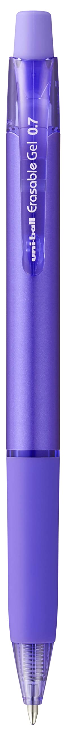 uni-ball URN-181-07 Erasable Rollerball Gel Pens. Premium 0.7mm Ballpoint Tip for Super Smooth Writing, Drawing & Colouring. Easy-Retract Eraser for Secure and Stable Rubbing Out. Pack of 12 Violet