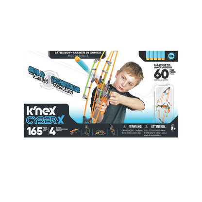 K'NEX Cyber-X | Battle Bow Building Set | Educational Toys for Boys and Girls, 165 Piece Kit, Engineering for Kids, Fun and Building Construction Toys for Children Ages 8+ | Basic fun 15247 New Versio