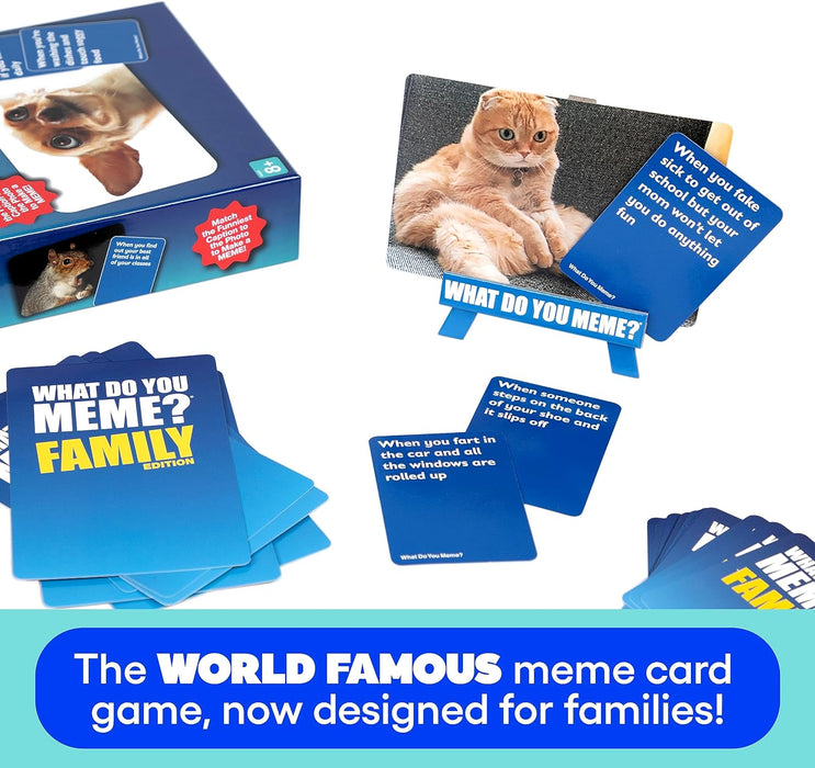 WHAT DO YOU MEME? Family Edition - The Hilarious Family Party Card Game For Meme Lovers Core Game