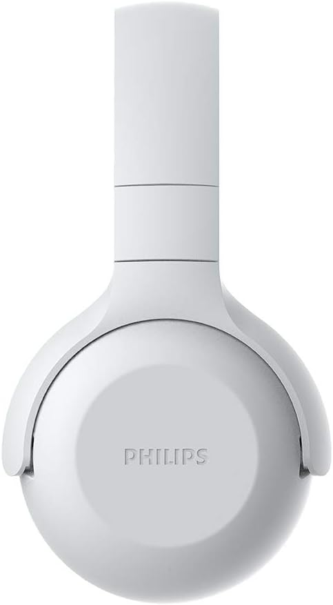 PHILIPS Audio On Ear Headphones UH202WT/00 Bluetooth On Ears (Wireless, 15 Hour Battery, Soft Ear Pads, Built-In Microphone, Foldable) White, One Size