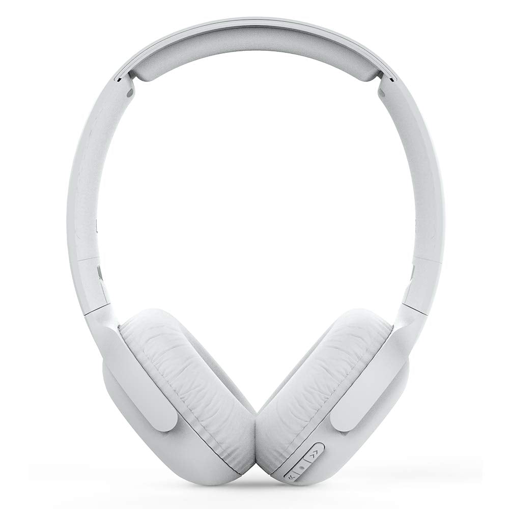 PHILIPS Audio On Ear Headphones UH202WT/00 Bluetooth On Ears (Wireless, 15 Hour Battery, Soft Ear Pads, Built-In Microphone, Foldable) White, One Size