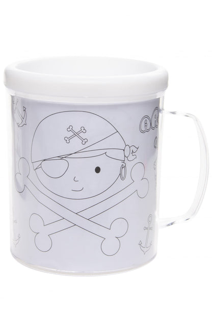 colour your own cup of pirate