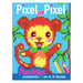 Pixel per pixel blauw
