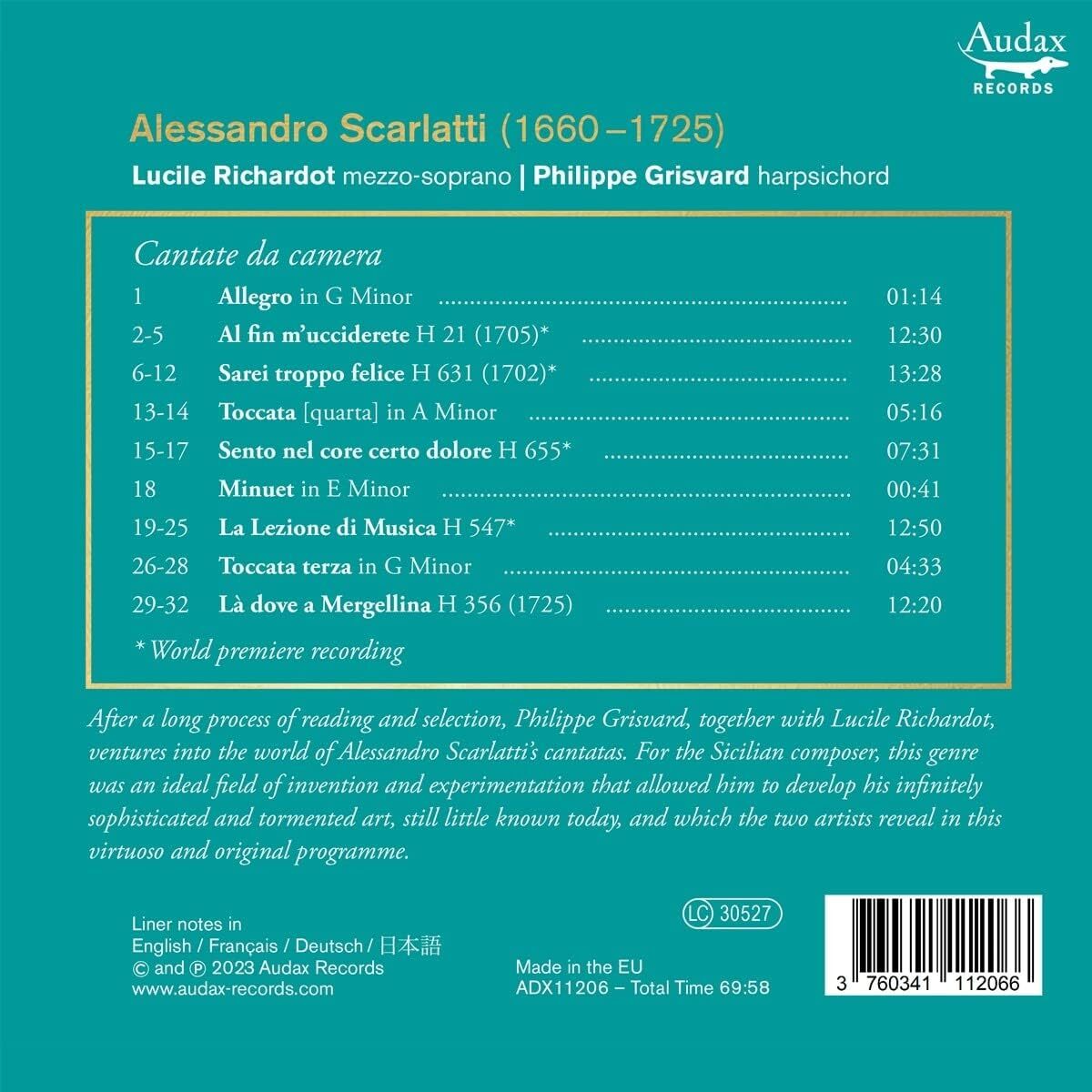 A. Scarlatti: Cantate Da Camera